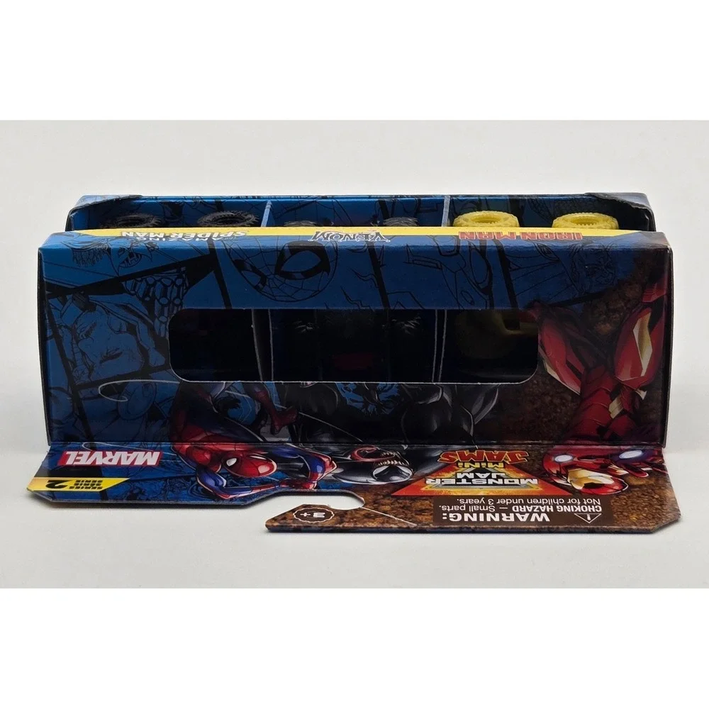 Monster Jam Mini Marvel Trucks Iron Man Venom Spider Man Series 2 Spin Master 24